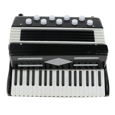 HAMPPLIES Mini Accordion Shape Wooden Plastic 1Set 2.8x2.4x1.2in