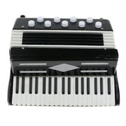 Miniature Accordion with Case Musical Instrument Figures Model Household Accessories Toy Graduation Present Scene Decor Home Decoration