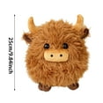 thumbnail image 3 of Cute Cow Scottish Cow Stuffed Animal with Keychain Option Soft Cuddly Bull Plushie for Kids & Adults As Home, 3 of 6