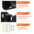 thumbnail image 4 of 6 Sets Speaker Wall Mount Brackets Surround Sound Speakers Mount Brackets, 4 of 8