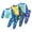 ZZ02-Blue, variant on Quealent 100% Organic Cotton Baby Long Sleeve Pajama Sets, Toddler Boy Girl 2-Piece Sleepwear (Green, 6-12 Months)