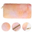 thumbnail image 3 of EeaseCA 1Pc Creative Wallet Comfortable Plush Wallet Women Purse Zippered Handbag, 3 of 8