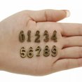 thumbnail image 2 of U8MO 50 Bronze Tone Alloy Number "0-9" Charm Pendants Craft Jewelry Making, 2 of 6