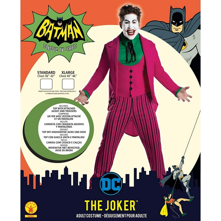 Joker Costume Pink Suit Batman Classic TV 1966 Joker Costume Pink Suit Batman Classic TV 1966