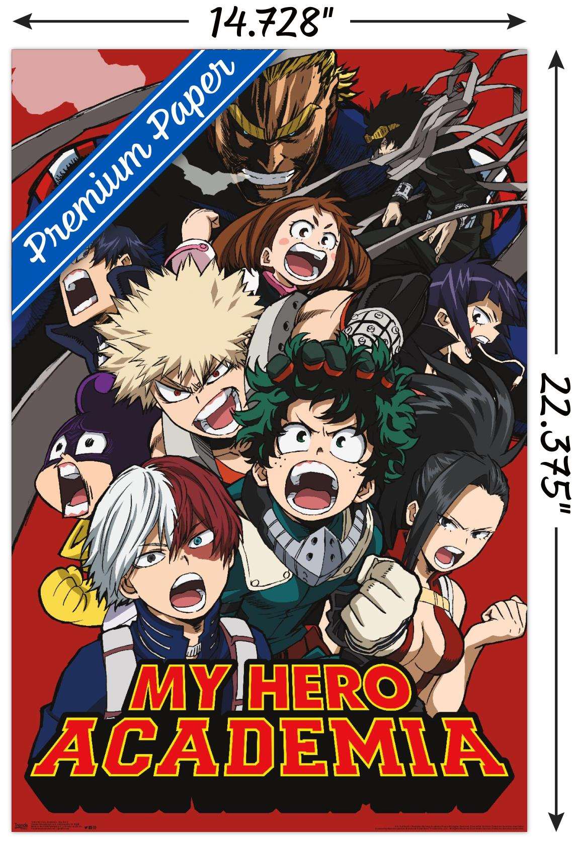My Hero Academia - Key Art 2 Wall Poster, 14.725" x 22.375"