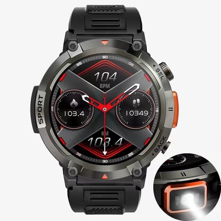 Pretfy Watch,Watch Watch Waterproof Bt5.0 Watch 1.45-inch 9Watch Women Bt5.0 Call Ip67 Waterproof Modes Men Time Modes Smart Screenwatch Pristin