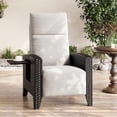 thumbnail image 1 of Outdoor Reclining Chair Reclining Patio Chair with Adjustable Backrest and Footrest All-Weather Wicker Chaise Lounge Chair, Air Pump 150° Lay Flat Reclining Chair,for Pool Deck,Light Grey, 1 of 9