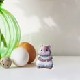 thumbnail image 2 of Animal Decor Set, Cute Home Decor Small Figurines for Shelf, Desk and Tabletop, Animal Themed Decoration for Living Room, Nursery,Mini small animal ornaments(Dark pink,1.02x0.86"), 2 of 8