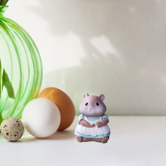 Mini Resin Bunny Figurines – Realistic Rabbit Miniatures For Egg Stuffers, Fairy Garden Accessories, Terrarium Crafts, Cake Toppers, Desk & Car Decorations, Spring Ornaments And Gift Playset
