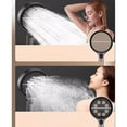 thumbnail image 6 of High End Pressurized Large Panel Shower Head with High Pressure Filtered Handheld Design and 4 Spray Modes for Bathing Experience, 6 of 7