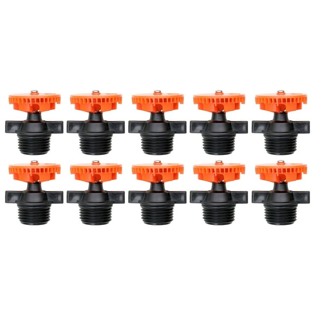 Rbaofujie 10PCS Agricultural Irrigation 4-minute 360 Degree Automatic Rotating Nozzle Lawnss Sprinkler Atomization Cold Sprinkler Horticultural Nozzle