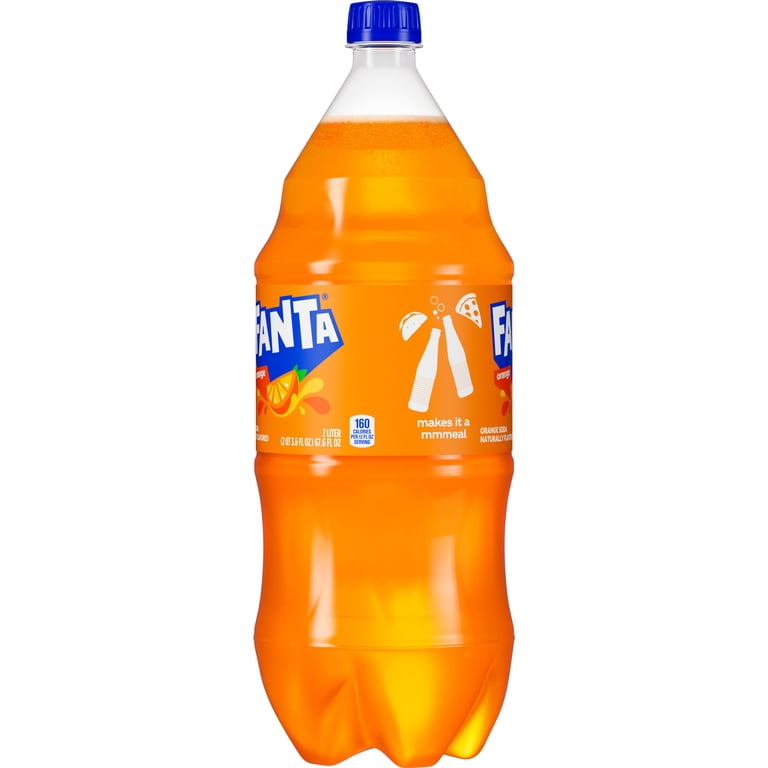 Fanta, Orange Soda, 2 Liter, Refreshing Fruit Flavored Soft Drink