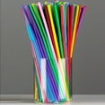 thumbnail image 5 of kladzum 100PCS Straws Disposable Flexible Party Disposable Plastic Drinking Straws - Assorted Colors Disposable Straws, 5 of 9