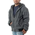 thumbnail image 2 of Men's Heavyweight Sherpa Lined Hoodie - Full Zip Fleece Lining Winter Sweatshirts M-5XL, 2 of 6