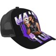 thumbnail image 1 of Rhea and Ripley Baseball Cap Mesh Trucker Hats Adjustable Hat Hip Hop Snapback Cap Unisex Dad Hat Black, 1 of 7
