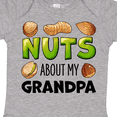 thumbnail image 4 of Inktastic Nuts About My Grandpa Peanut, Almond, Pistachio Boys or Girls Baby Bodysuit, 4 of 5