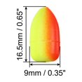 thumbnail image 2 of Uxcell Floats Fishing 0.7 Inch, Oval Foam Floats Fishing Rig for Fly Fishing Strike Indicators, Red Yellow 30Pcs, 2 of 6