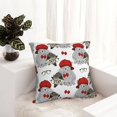 thumbnail image 6 of Yiaed Rabbit And Hedgehog Print Pillow Covers Super Soft Decorative Square Throw Pillow Covers Case Cushion Covers for Sofa Couch Bedroom Car Decor（No pillow core）-18"x18", 6 of 7