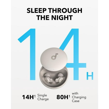 Soundcore - by Anker Sleep A20 Noise Masking True Wireless Earbud Headphones - White