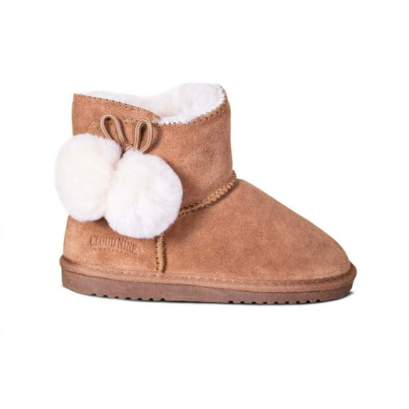 KIDS SHEEPSKIN POM POM BOOT