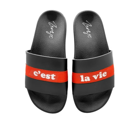 

Women s C est La Vie Pool Slide Sandals