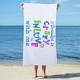 thumbnail image 3 of CafePress - Grandpa Loves Me - Large Beach Towel, Soft 30"x60" Towel with Unique Design, 3 of 4