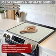 thumbnail image 4 of Sage Green Stove Top Cover for Electric Stove, Heat Resistant Glass Ceramic Stovetop Protector Mat, 28.5" x 20.5" Non-Slip Rubber Surface, 4 of 7