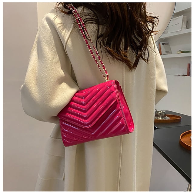 Up to 65% off Fashion Trend Multicolor Chain Shoulder Bag Western Style Small Square Bag
