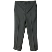 Spring Notion Boys' Flat Front Dress Pants Charcoal