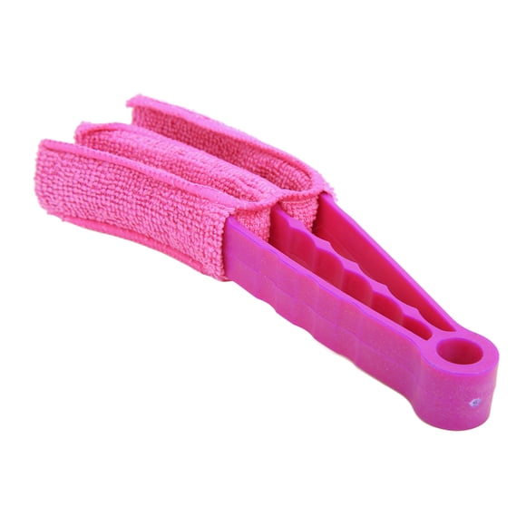 Plumeau pour Stores de Fenêtre, Microfibre à Haute Absorption d'Eau Pratique Petit Format Plumeau pour Évent de Voiture pour Volet d'Évent Ventilateur Rouge Rose