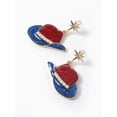 thumbnail image 4 of Way to Celebrate Americana Western Hat Dangle Earrings, 4 of 4