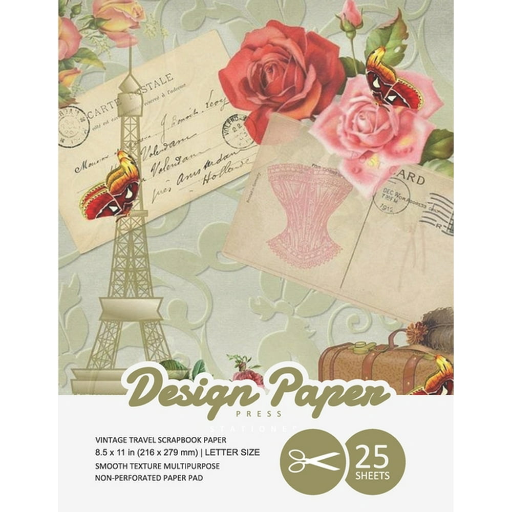 Stationery Paper Vintage Travel Scrapbook Paper Scrapbooking Paper