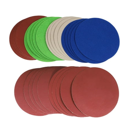 

30Ps 150Mm /6 Inch Grit 1000 /1500 /2000 /3000/ 5000/ 7000 Sanding Discs Hook Loop Sandpaper Round Sandpaper Disk Sand Sheet