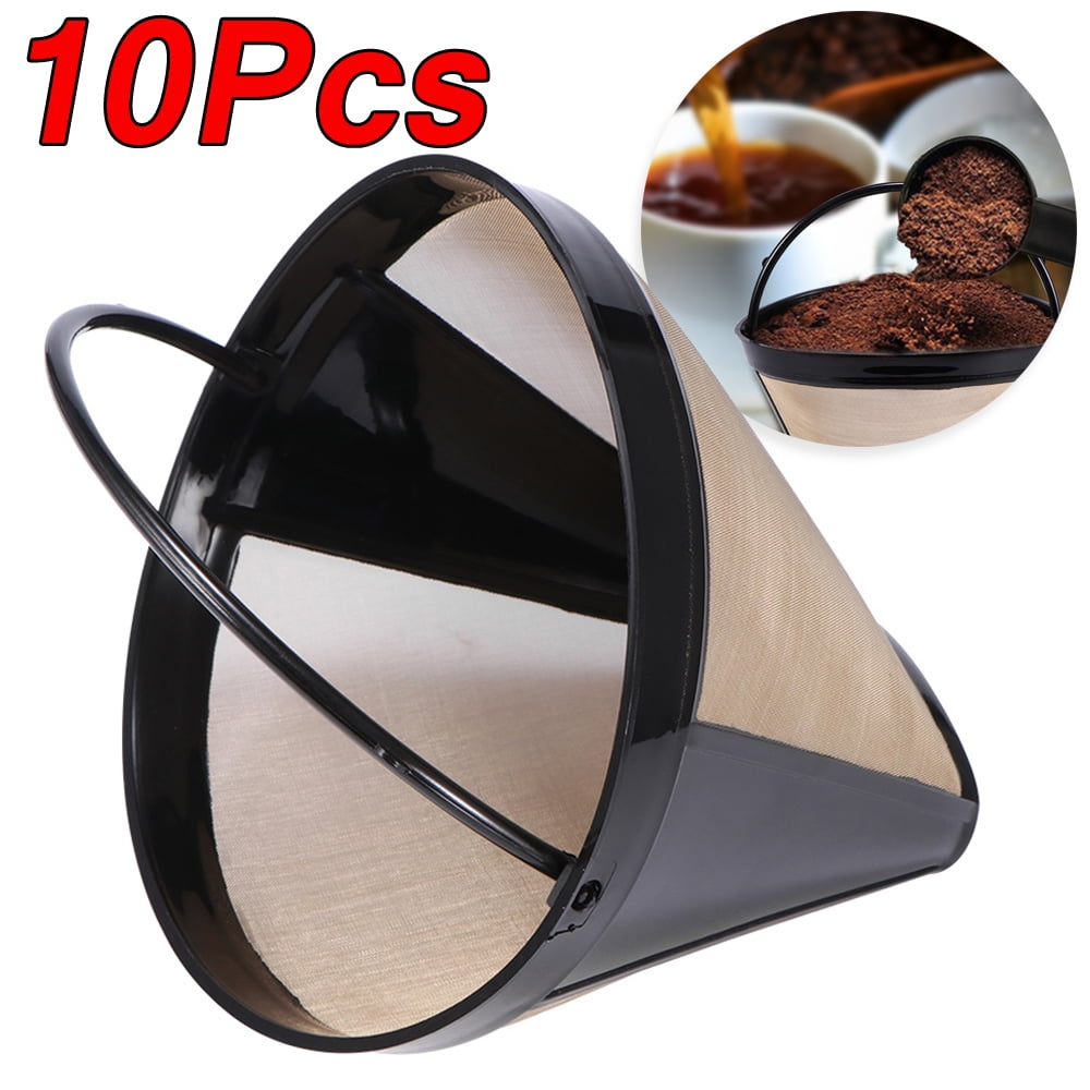 Reusable Coffee Filter, Stainless Steel Washable Permanent ConeStyle