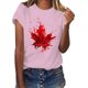 thumbnail image 5 of Camisas de Manga Corta para las Mujeres Impresión de Manga Corta Cuello Redondo, Camisa Casual de Poliéster para las Mujeres, Lavado de Manos, 5 of 7