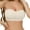 Beige, variant on Strapless Bra for Women Crossover Side Closure Non-Slip Silicone Padded Bandeau Bras Wireless Tube Top Bra Black M