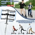 thumbnail image 2 of Adjustable Height Folding Kick Scooter with Large Wheels for Kids, Teens & Adults - Lightweight & Anti-Shock Suspension, 2 of 6