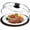 Black, variant on 10inch Glass Microwave Splatter Cover for with Mat - Heat Resistant Plate Splatter Guard Lid with Vent Holes & Easy-Grip Handle - , Dishwasher Safe