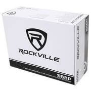 Rockville SS8P 400w 8 Slim Under-Seat Active Powered Car/Truck Subwoofer Sub