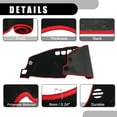 thumbnail image 4 of Unique Bargains Dash Cover Car Center Console Non-Slip Dash Board Mat for Jeep Compass 2009-2016 Polyester Black Red 1Pc, 4 of 6