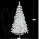 thumbnail image 2 of ARBOL DE NAVIDAD MAJESTIC BLANCO DE LUJO DE 190 CM NAVIPLASTIC PINO ARTIFICIAL, 2 of 4