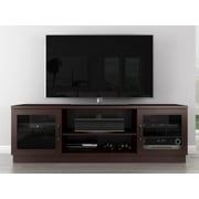 Contemporary TV Stand Media Console in Wenge Finish