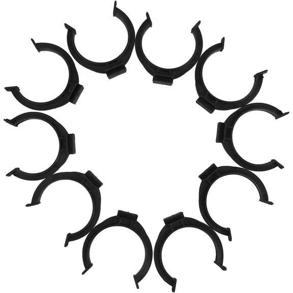 IDEANATEGRATE Cabinet Leveler Leg Toe Kick Clips Black Plastic For Kitchen Cabinets 10Set 2In