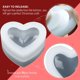 thumbnail image 2 of Molde de vela de corazón 3D, molde de silicona de 2 piezas para hacer velas, molde para hacer velas hecho a mano del día de San Valentín, molde de resina artesanal DIY, 2 of 5