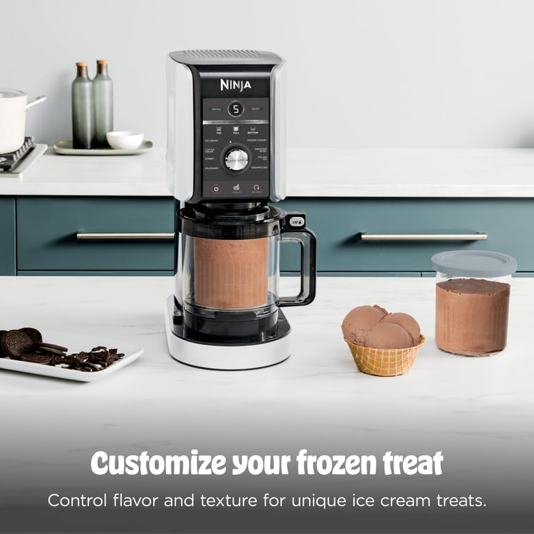 Ice Cream Maker with 9-in-1 Programs, Black and White photo 3