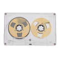 thumbnail image 1 of Reel to Reel Blank Cassette Tape, Normal Bias 50 Minutes Double Sided Metal Sound Recording Tape with Transparent Box, for Musicians Bands Music Recording, 1 of 7