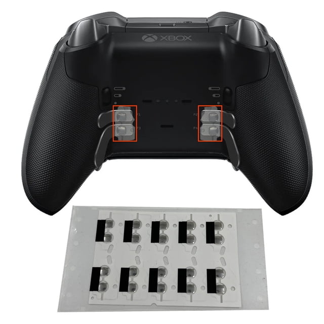 Etiqueta engomada original del botón trasero de la paleta de metal de Xbox Elite 2 Etiqueta engomada de la olla de dirección del gatillo Elite 2