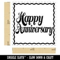 thumbnail image 2 of Happy Anniversary Elegant Text Self-Inking Rubber Stamp Ink Stamper - Red Ink - Small 1 Inch, 2 of 7