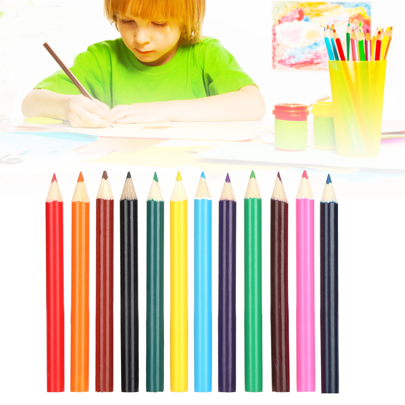 Set Mini Colored Pencil Children, Mini School Activities