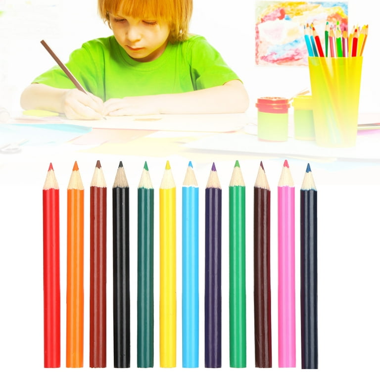 Senjay Wooden Colored Pencils,Mini Colored Pencils,Professional